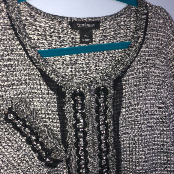 Black and a White Tweed Blazer - Picture 3 of 4